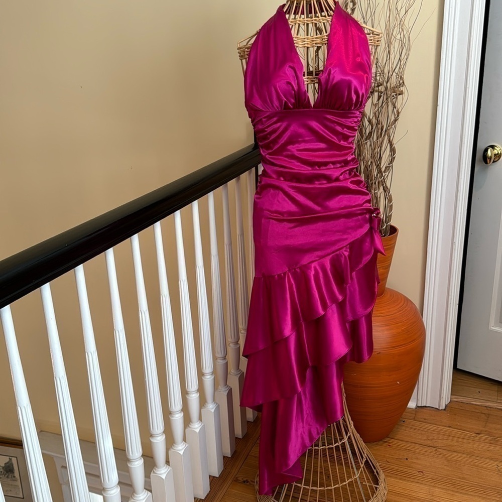 Blondie Nites by Linda Bernell pink elegant dress